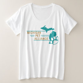 Camiseta tamaño más grande para mujeres del MPA