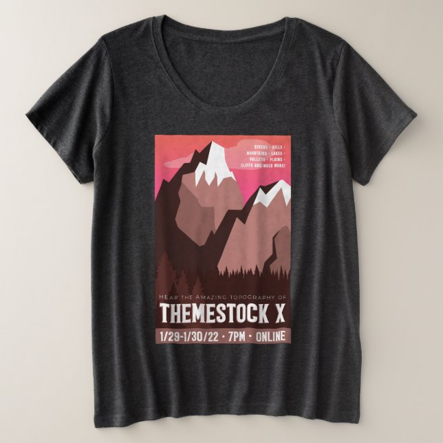 Camiseta tamaño T Plus de Themestock X (Anverso del diseño)