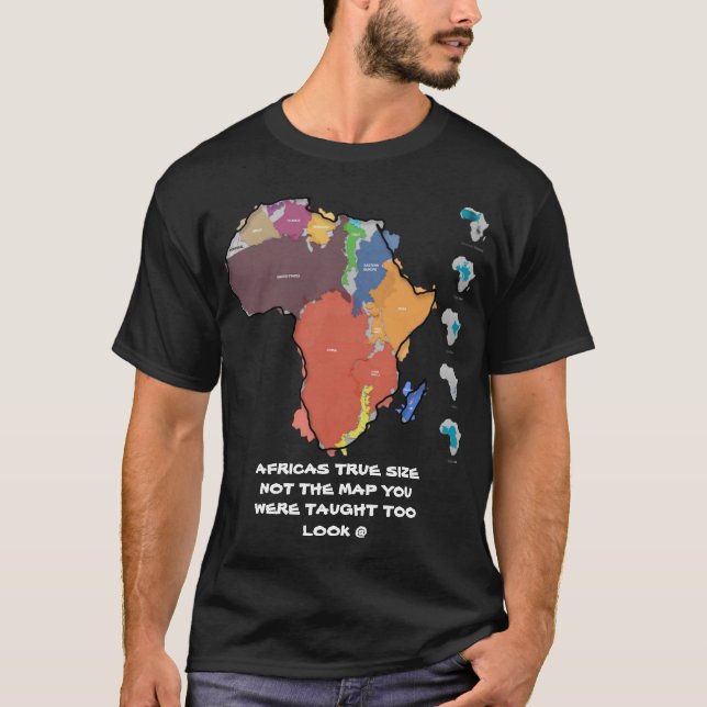 CAMISETA TAMAÑO VERDADERO DE AFRICAS (Anverso)