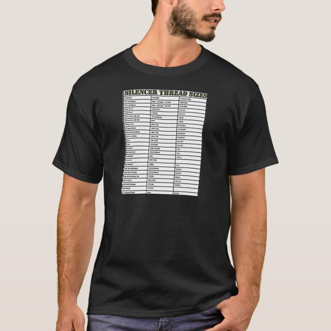 CAMISETA TAMAÑOS DE HILO SILENCER (Anverso)