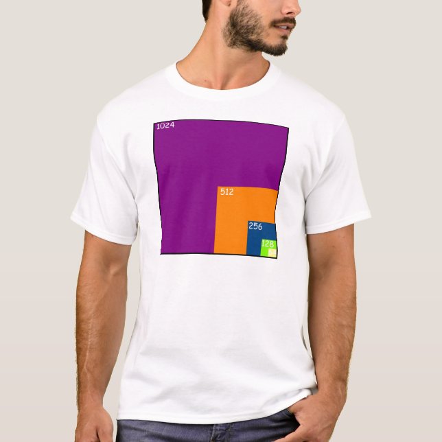 Camiseta Tamaños de la textura en juegos (Anverso)