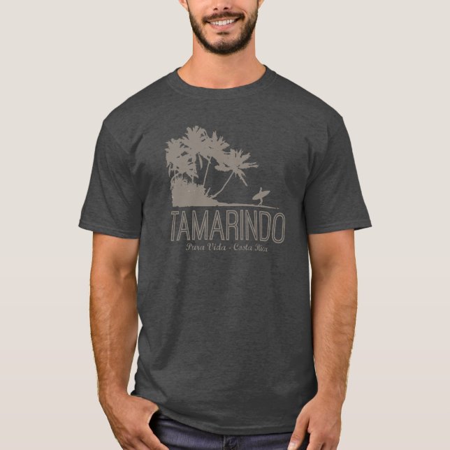 Camiseta Tamarindo Costa Rica Surfer on the Beach (Anverso)