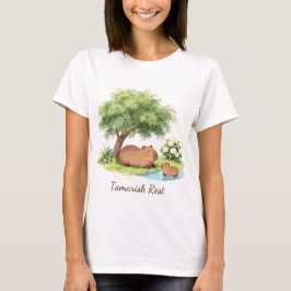 Camiseta Tamarisk Rest Capybara Botánica Biblia – 