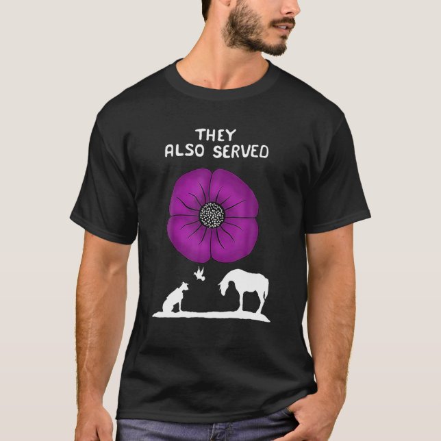 Camiseta También Sirvieron Animales De Adormidera Morada (Anverso)