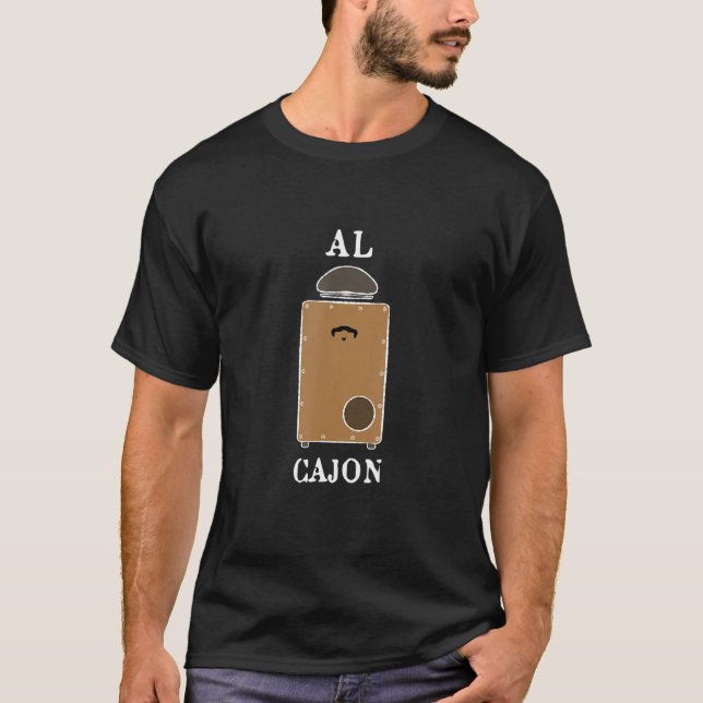Camiseta Tambor de cajón tambores de Jamming Español (Anverso)