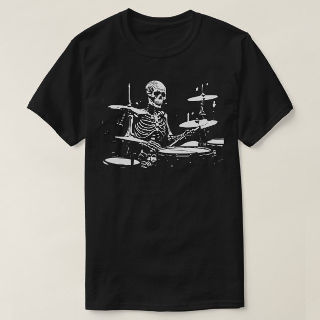 Camiseta tambor de esqueleto (Diseño del anverso)