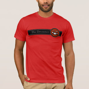 Camiseta tambor de estilo. música