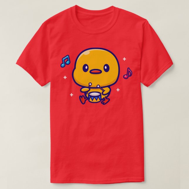Camiseta Tambor de juego de pato (Diseño del anverso)