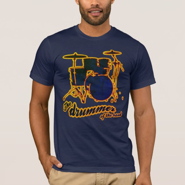 Camiseta Tambor de la banda azul oscuro (Anverso)