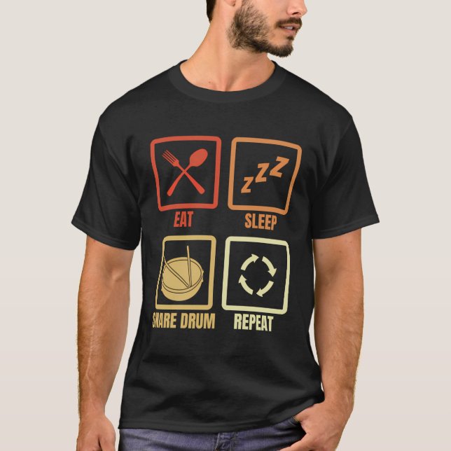Camiseta Tambor de repetición de tambores de sueño de sueño (Anverso)