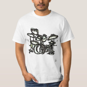 Camiseta Tambor fijado (ESTILO de PSYCHADELIC, de