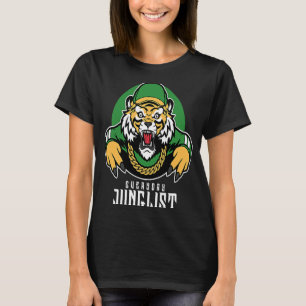 Camiseta Tambor Junglista Y Tigre DnB Bass EDM