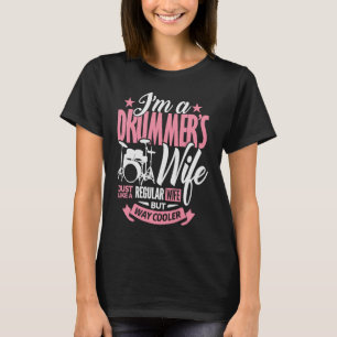 Camiseta Tambor para la esposa soy mujer de un tambor para 