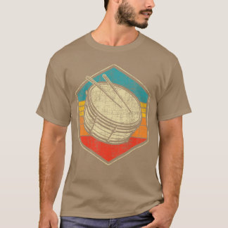 Camiseta Tambor Redoblante Retro Vintage Marcha Banda de Ta