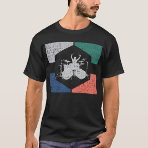 Camiseta Tambor retro vintage de tambor de 70s estilo 80s