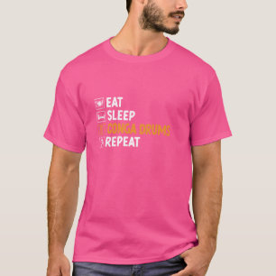 Camiseta Tambores de conga de sueño de comer tambor de tamb