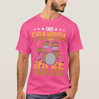 Camiseta Tambores de hombres, papá, graciosos, este abuelo 