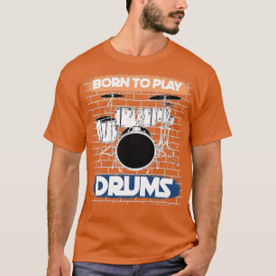 Camiseta Tambores de instrumentos musicales de tambor con j