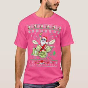 Camiseta Tambores de Navidades feos de Santa Drummer