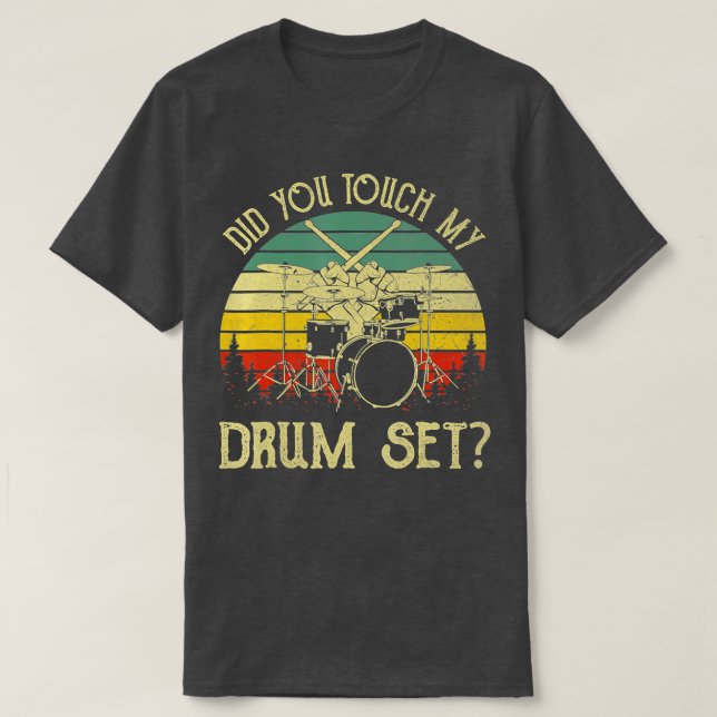 Camiseta Tambores de percusión de tambor ventilado ¿Has sac (Diseño del anverso)