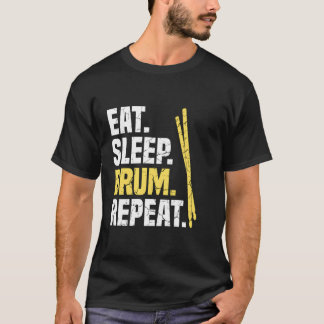 Camiseta Tambores de repetición de tambor de sueño de consu