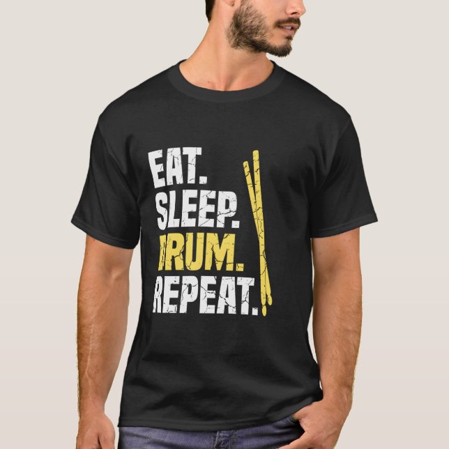 Camiseta Tambores de repetición de tambor de sueño de consu (Anverso)