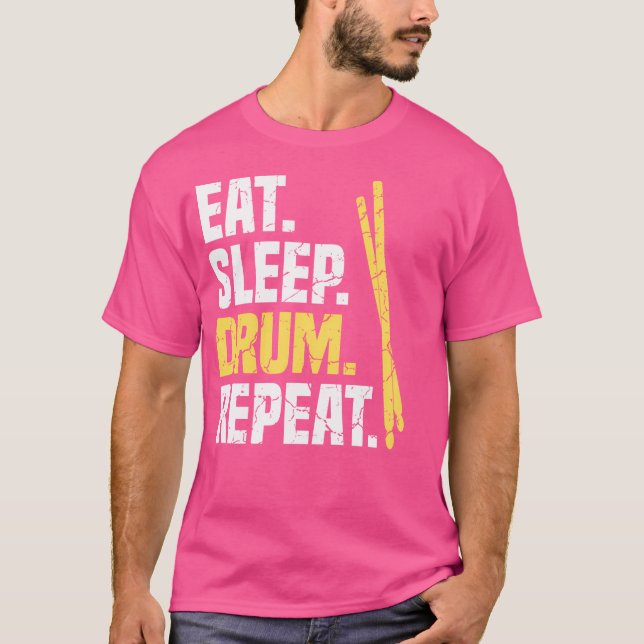 Camiseta Tambores de repetición de tambor de sueño de consu (Anverso)