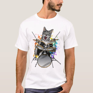 Camiseta Tambores de tambor de gato