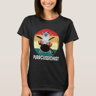 Camiseta Tambores de tambor de percusión que dicen yo gatit