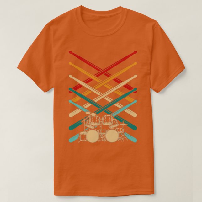 Camiseta Tambores de tambores de percusión (Diseño del anverso)