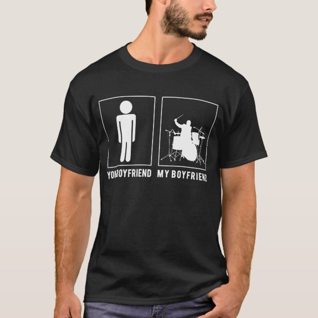 Camiseta Tambores de tu novio, mi tee de novio (Anverso)