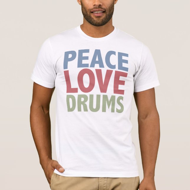Camiseta Tambores del amor de la paz (Anverso)