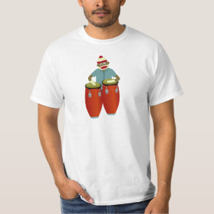 Camiseta Tambores del Conga del mono del calcetín