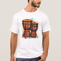Tambores Djembe Gemelos Coloridos