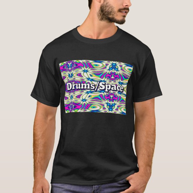 Camiseta Tambores/Espacio (puedes cambiar las palabras) (Anverso)