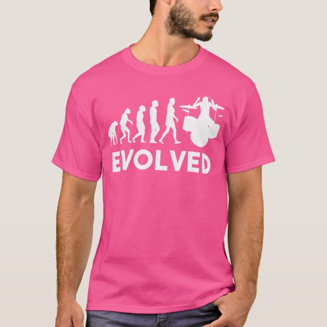 Camiseta Tambores Evolution Drummer Band Drummers (Anverso)