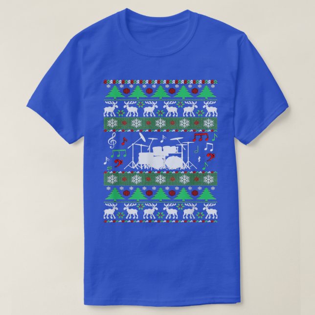 Camiseta Tambores Navidades feos Dulce de feriado para tamb (Diseño del anverso)