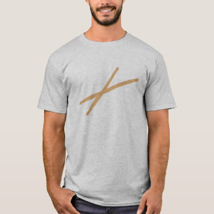 Camiseta Tambores - palillos