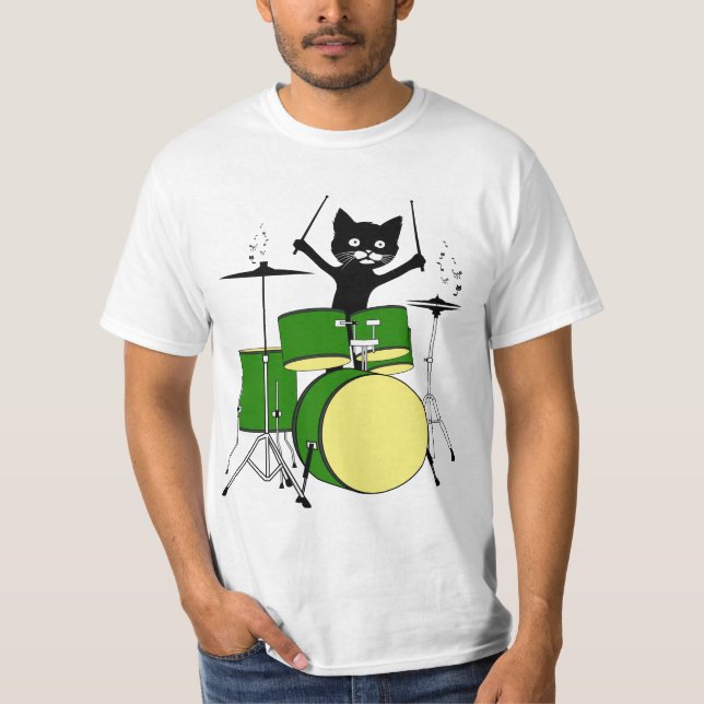 Camiseta Tambores para jugar al gato, tambores divertidos p (Anverso)