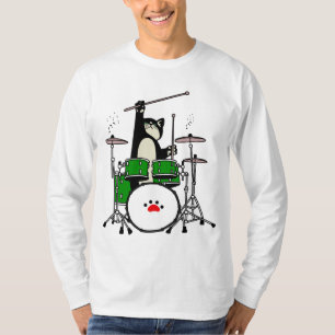 Camiseta Tambores para jugar al gato, tambores divertidos p