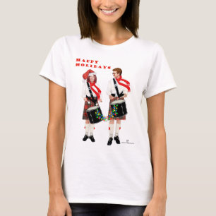 Camiseta Tamborileros Escoceses de Navidad