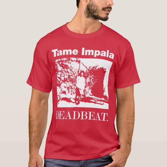 Camiseta Tame Impala Deadbeat White Outline Pullover Hoodie (Anverso)