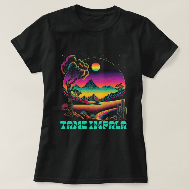 Camiseta Tame Impala :: Diseño del ventilador psicodélico r (Diseño del anverso)