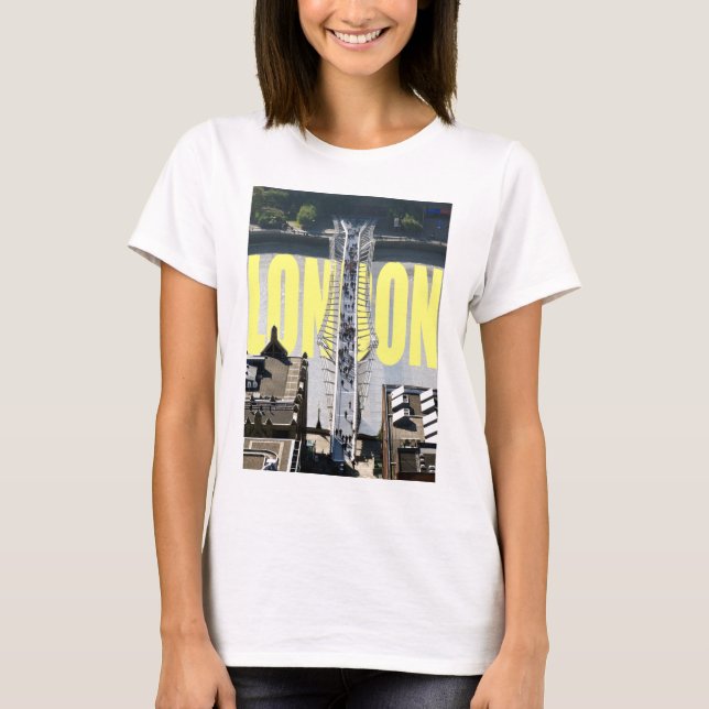 Camiseta Támesis del río Londres (Anverso)
