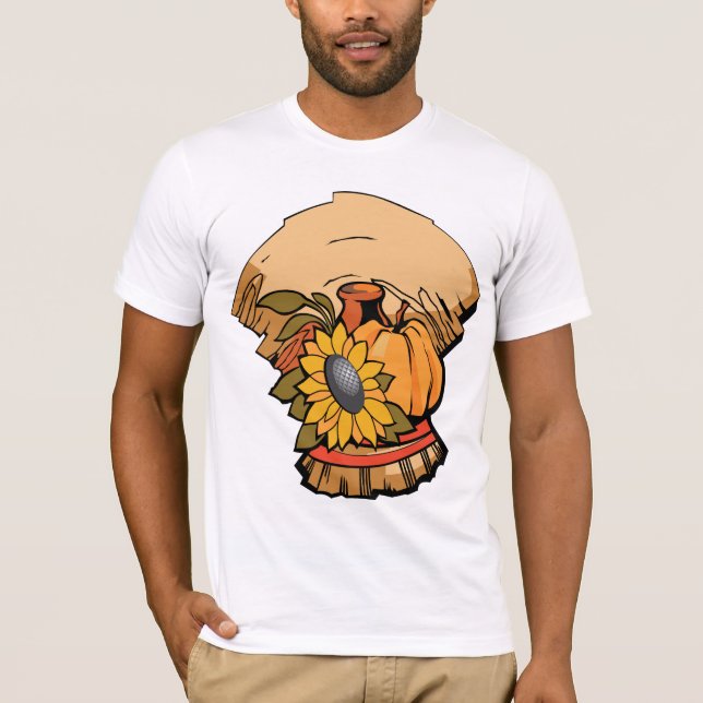 Camiseta Tamiseta de los hombres de la bandera de la cosech (Anverso)