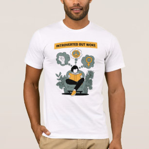 Camiseta Tamiseta introvertida pero despierta   Activista m