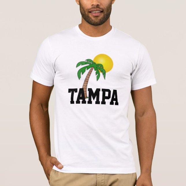 Camiseta Tampa, palmera de Florida (Anverso)