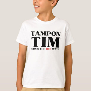 Camiseta Tampon Tim Detendrá La Ola Roja-Tim Walz 2024