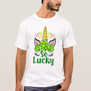 Camiseta Tan afortunadas Chicas del Día de San Patricio, un