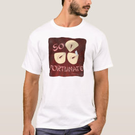Camiseta Tan afortunado Personalizado de comida cómica Cook